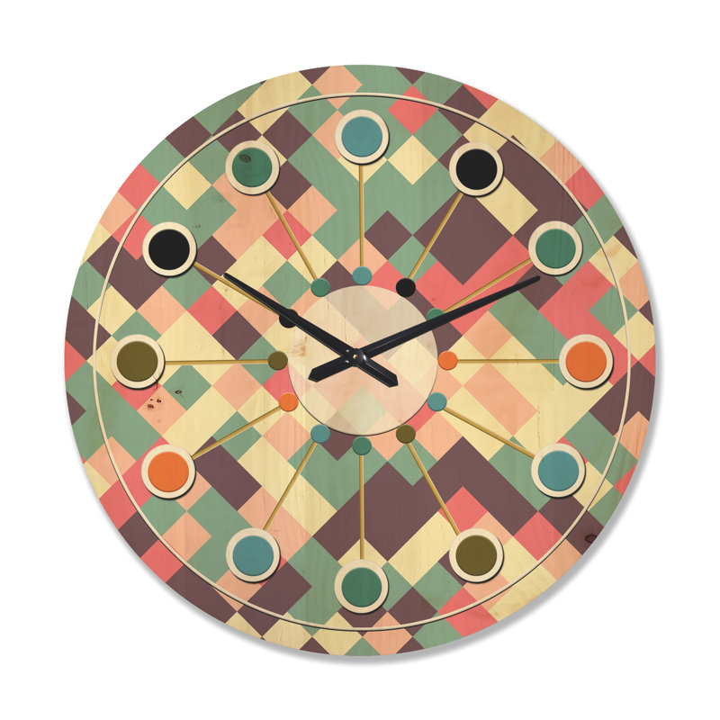 Solid Wood Wall Clock, Large