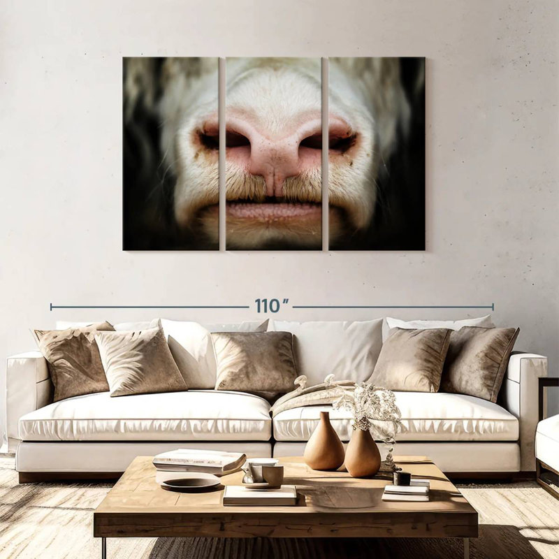 Brampt Cow Muzzle, 48" H x 74" W
