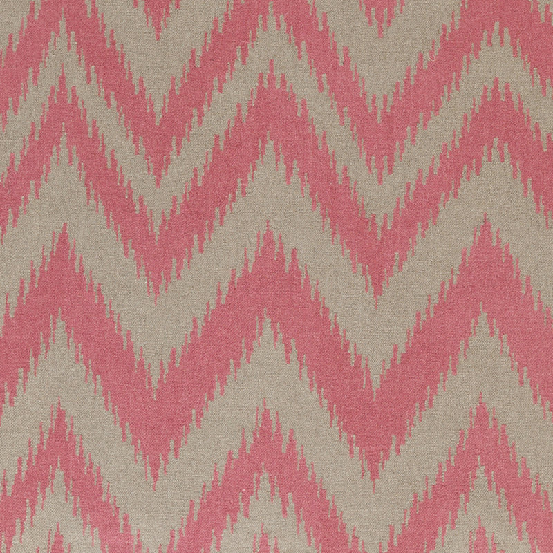 Tapis rose / gris en laine tissé à la main Clark, Rectangle 8 pi x 11 pi