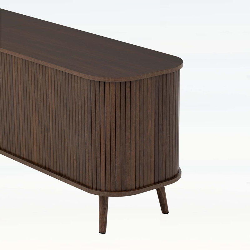 Console moderne pour téléviseurs de 80 po ou moins, beaucoup de rangement