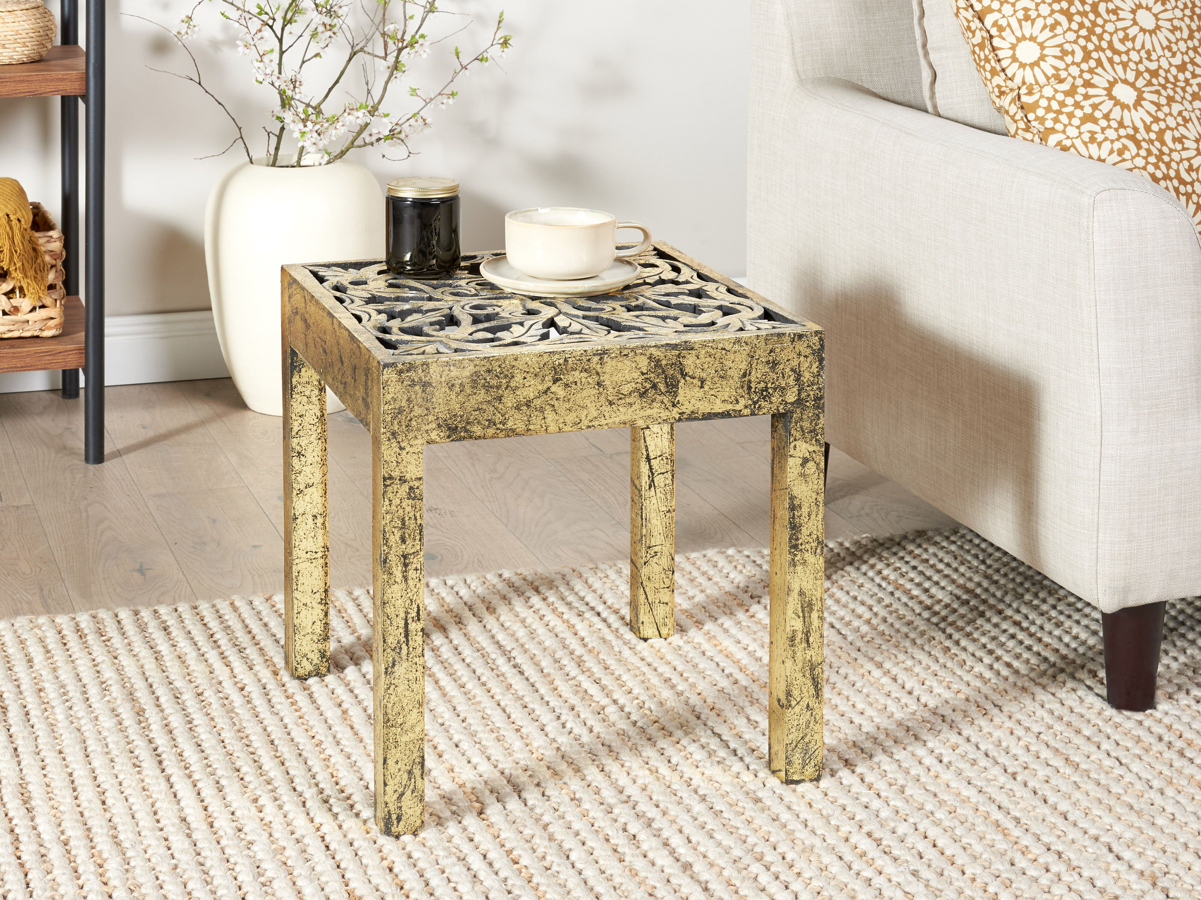 Gold coloured online side tables