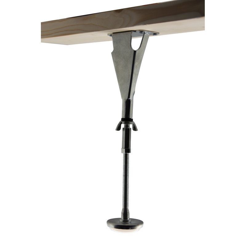 Adjustable Height Center Support Leg - Bed Frame Feet for Center Support Legs - Replacement Metal Bed Slat Support Leg