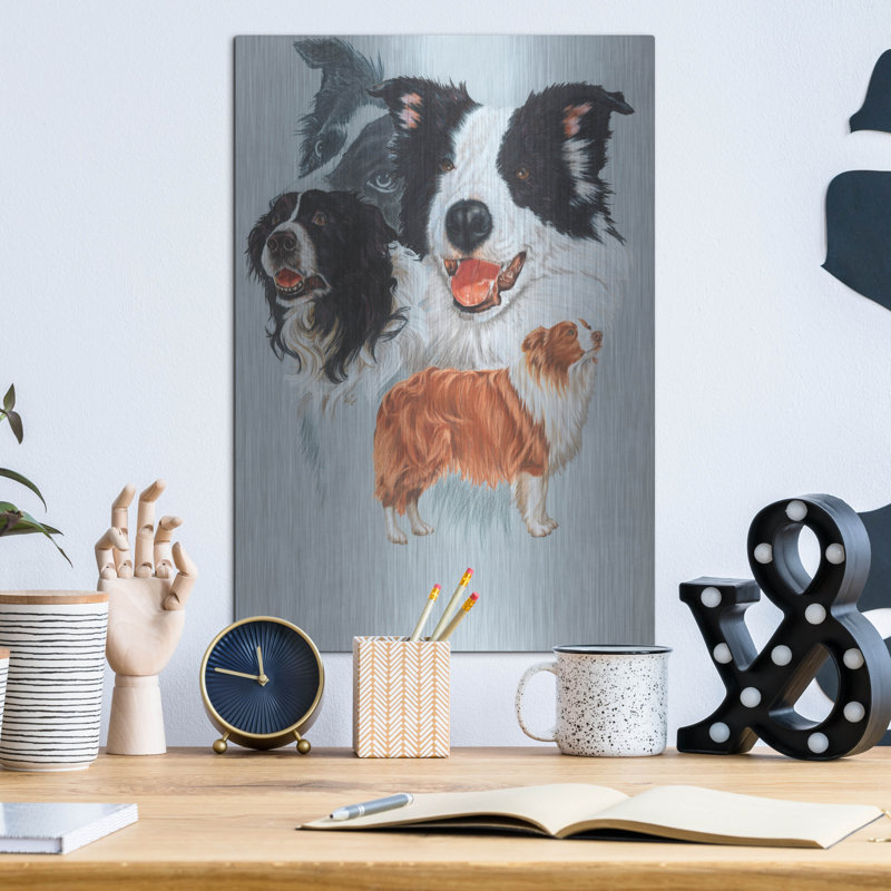 "Boarder Collie" par Barbara Keith, H 16 po x l 12 po