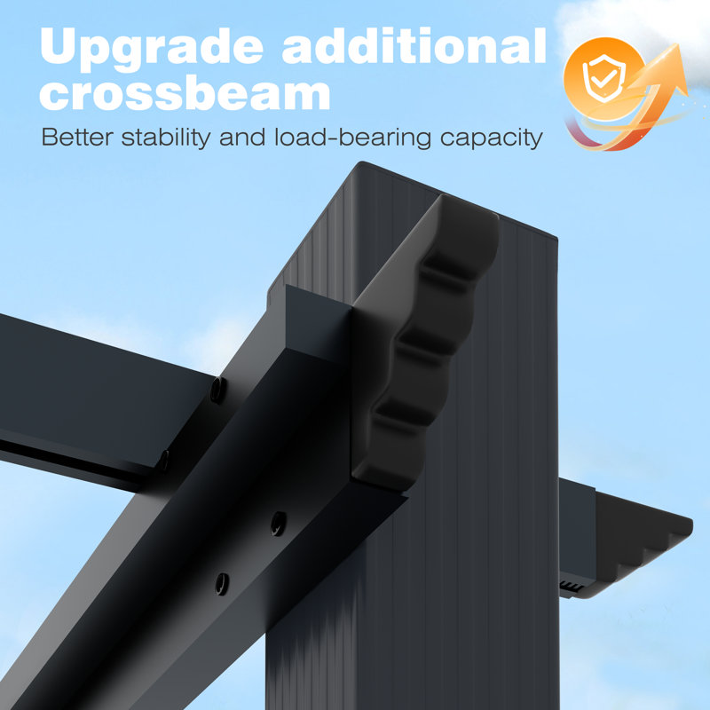 Pergola en aluminium 12 'x 16' avec auvent