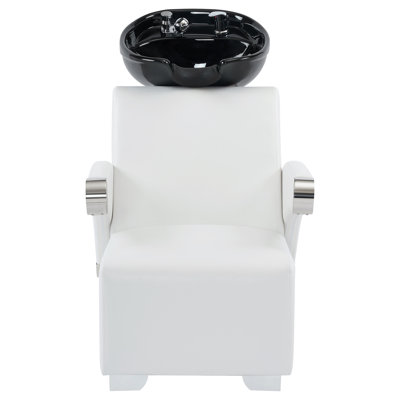 Faux Leather  Ceramic Bowl Adjustable Backwash Shampoo Chair