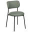 Mustin 46cm H Polyester Blend Upholstered Metal Side Chair-1830547740