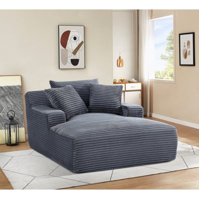 Chaise longue surdimensionnée confortable avec rembourrage en mousse pour la détente