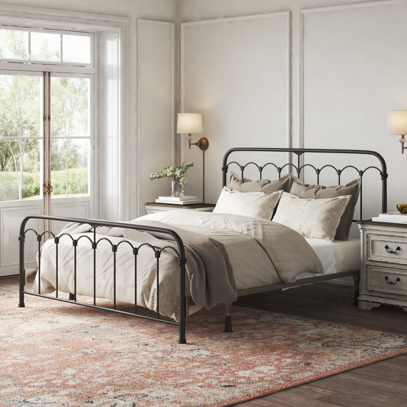 Lit standard Ieisha, Grand, Noir scintillant