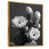 Toile avec cadre flottant or