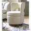 Stella Swivel Chair-Milk Leather