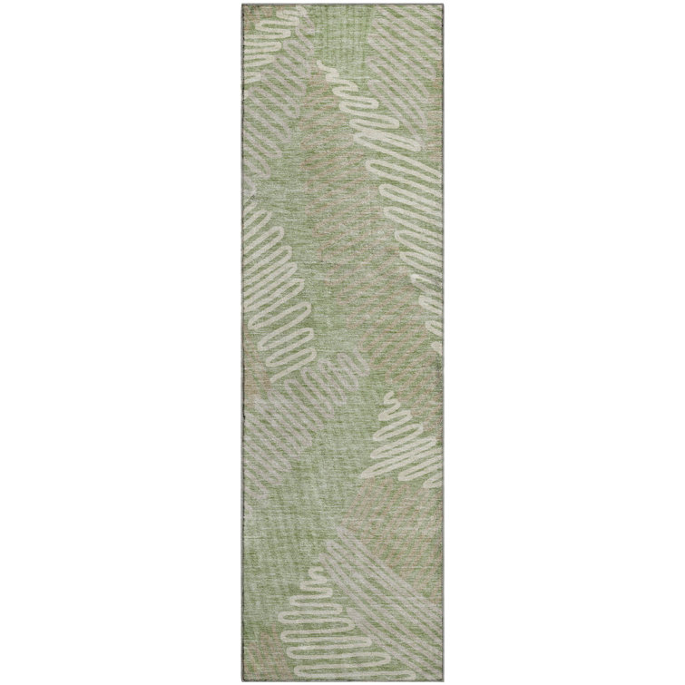 Premium Machine Washable Prisco Aloe Rug