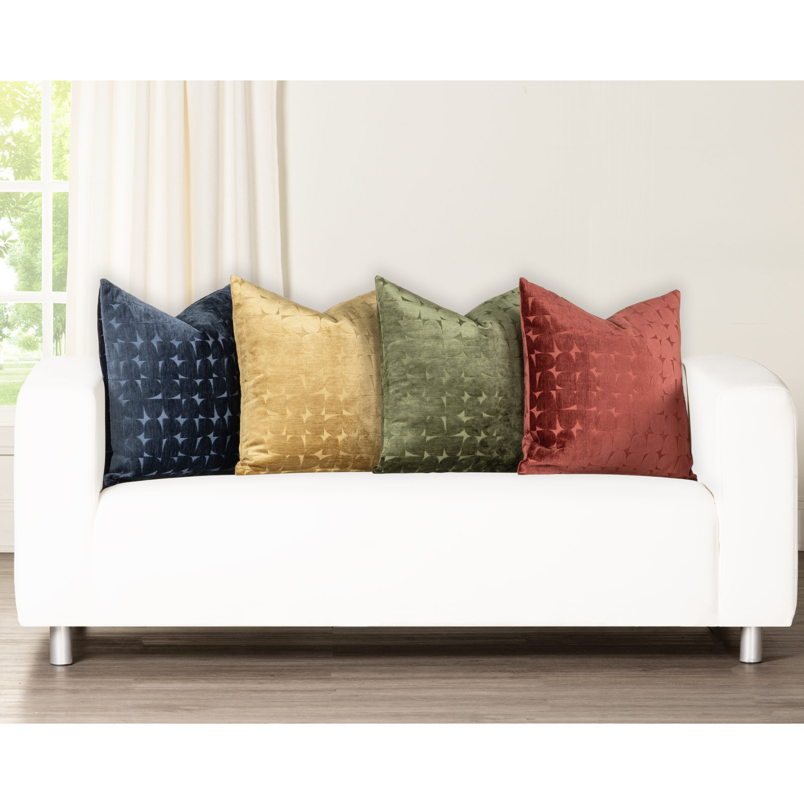 Gumdrop Throw Pillow, Feather, Square 18", Green
