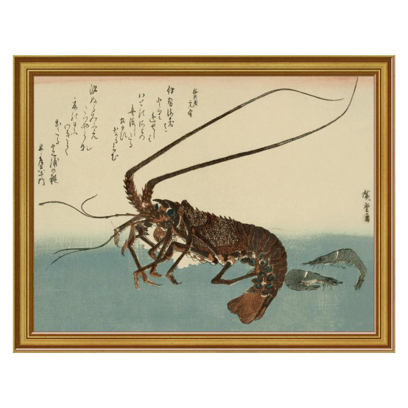 " Shrimp And Lobster ", 9" H x 12" W