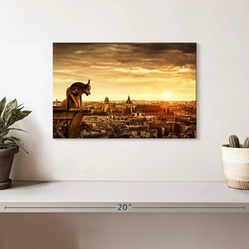 Sireci Gargoyle Over Paris, 8" H x 12" W