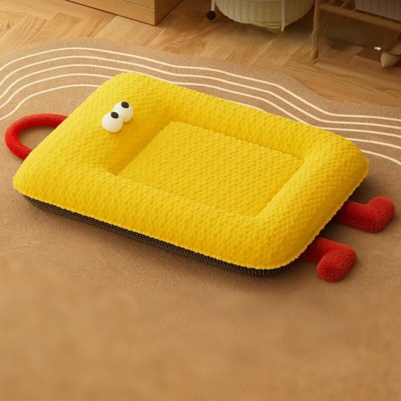 Tapis chaud chaud pour chien, Très petit (H 1,97 po x l 17,72 po x P 13,78 po), Jaune