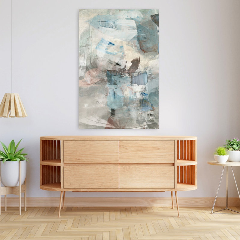 Lumière usée I, art contemporain abstrait, H 48 po x l 32 po