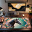 Majestic Floral Horse Desk Mat-1050278134