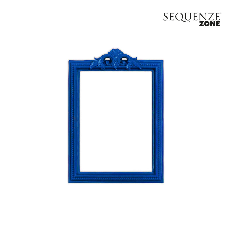 Embossed Picture Frame, Blue