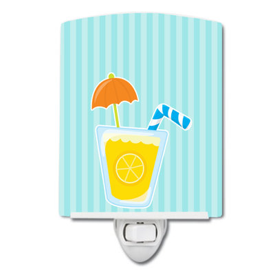 Éclairage de nuit en céramique pour la boisson parasol Beach