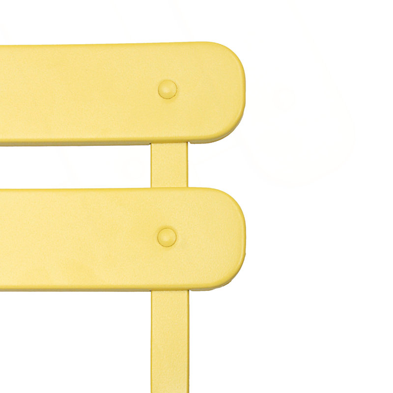 3 Pieces Patio Bistro Balcony Chair Table Set, Yellow
