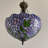 Olcay Tiffany Pendant Lights Stained Glass Green Leaves LED Bulbs Included 16" W*16"D*60" H-296465650
