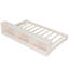 Lit plateforme double avec lit gigogne escamotable et armoire de rangement intégrée, structure en bois de pin massif, aucun sommier requis, capacité de 550 lb, structure de lit peu encombrante-129160748-129160749