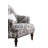 Modern Pattern Fabric Chair W/Pillow