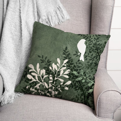 Floral Outdoor Reversible Throw Pillow