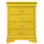 Commode 4 tiroirs Phillipe, jaune-1811112348