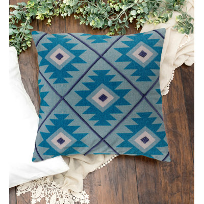 Geometric 100% Cotton Throw Square Pillow Cover