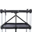Chariot de service pliable 3 couches pliable Pack-N-Roll, noir, 50 lb. Capacité de charge par tablette