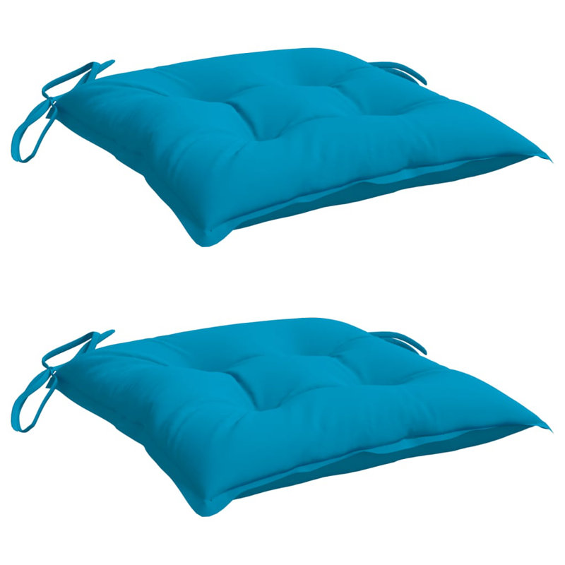 Outdoor Seat Cushion, 2.8" H x 19.7" W x 19.7" D, Light Blue