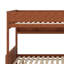 Lit superposé avec tablettes de rangement et escalier, structure de lit superposé en bois avec lit gigogne et lumière DEL-1826921399