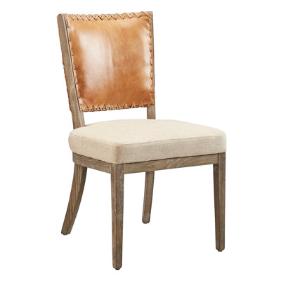 Naveen 18.5'' H Upholstered Oak Side Chair