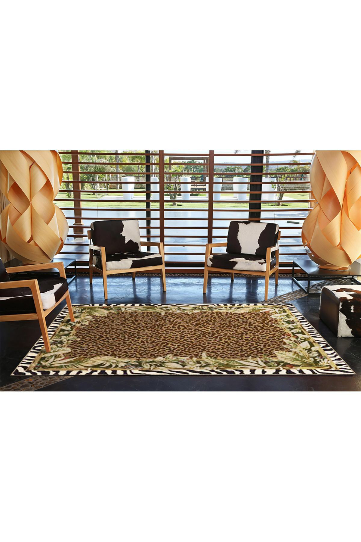 Hokku Designs Stone Collection Modern Marble Design Area Rug - Wayfair ...