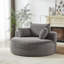 Canapé-lit simple en éponge L Corduroy, aucun assemblage requis, fauteuil-lit moderne moelleux pour le salon, la chambre à coucher et le salon