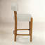 Tabouret de bar 26 po à hauteur de comptoir avec structure en bois massif-408770198-408770089