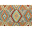 Tapis beige en mauve à motif géométrique rectangulaire fait à la main de 5 pi x 6 pi 4 po Kemyatta