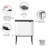 Brabantia Bo Touch Top Dual Compartment Recycling Trash Can, 3 + 6 Gallon (9 Gallon Capacity)-1075460306