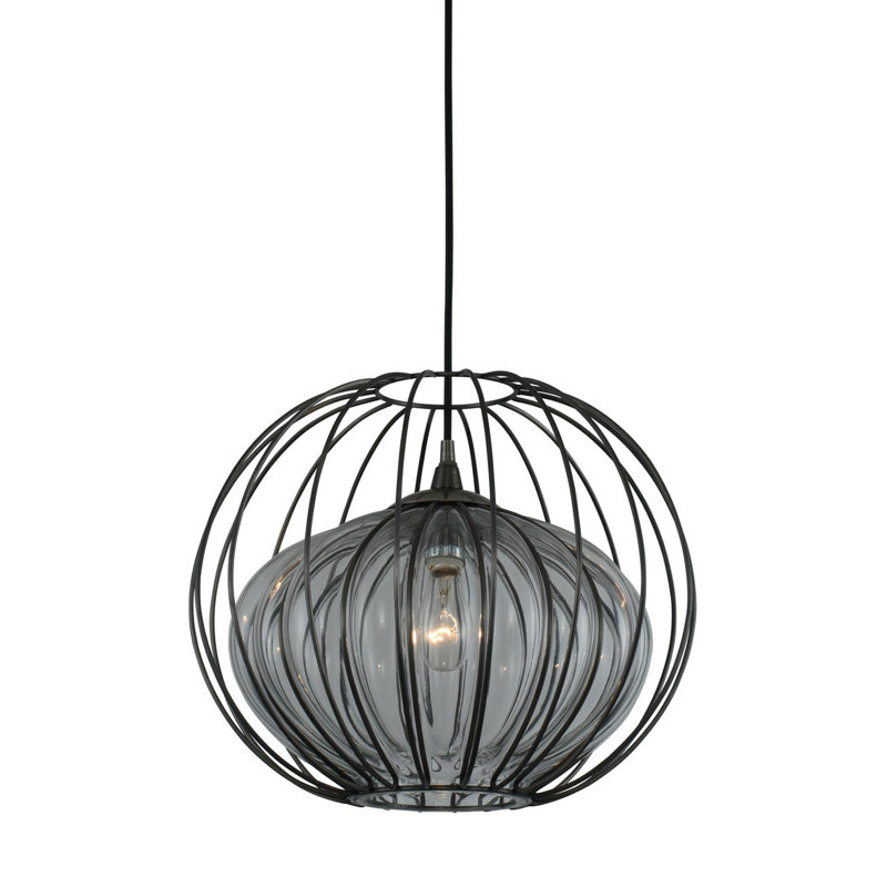 Luminaire suspendu en acier inoxydable chimique 1 LT Emilia Kalco