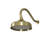 Elegance Rainfall Shower Set with Round Shower Head and Round Valve, Brushed Brass-121486132