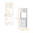 Demaya 2-Door Cabinet Microwave Kitchen Pantry
