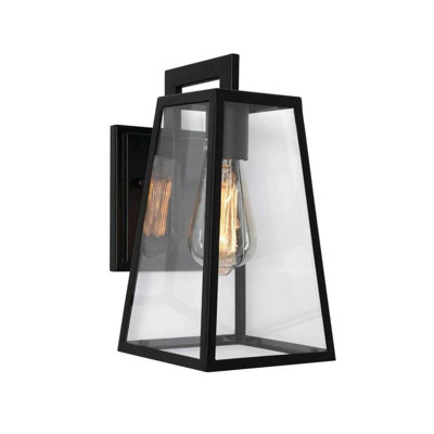 52F59841533B44DDA455FEF3CCC86309 Applique murale extérieure Nampa 12 po à une lumière, culot moyen, noire