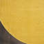 Tapis intérieur jaune antidérapant rond 8 pi x 8 pi