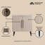 Armoire d'appoint 31 "cannelée-1076688050