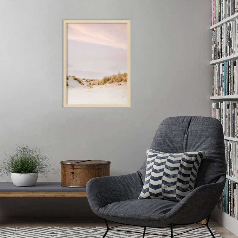 «Ameland Dunes 3» par Hartzog, impression sur bois encadrée, H 25 po x l 19 po