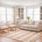 Chesnut Natural Fiber Flat Weave Jute And Cotton With Latex Striped Rug-1771826296