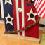 Maison d'oiseaux en bois patriotique - Porche Americana ou décoration de jardin