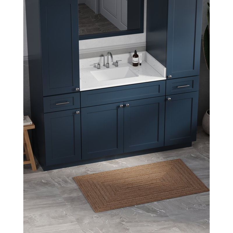 Ensemble de meuble-lavabo simple 66 po Disar, Bleu