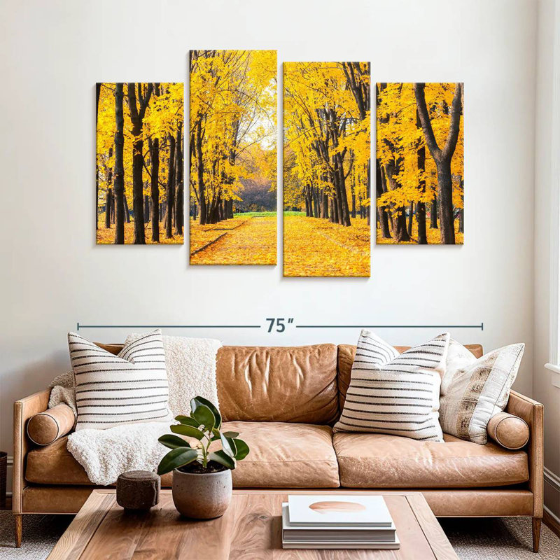 Alvord Golden Autumn Pathway, 42" H x 68" W